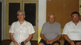 Красимир Къшев (вляво), Борис Борисов, Димитър Митев 