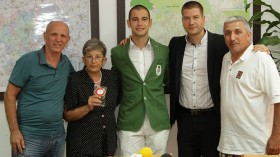 Христо Михалев (вляво), Иванка Сотирова, Владимир Шишков, Живко Тодоров и Слънчезар Цанков