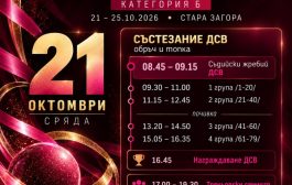 Държавното първенство по художествена гимнастика започва днес в Стара Загора